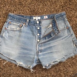 Re/Done high waisted shorts